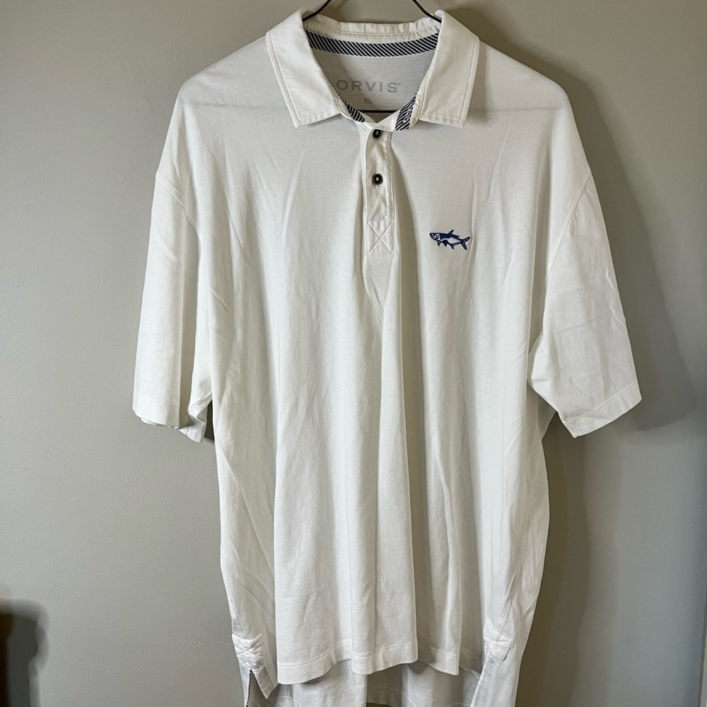 Orvis Men’s white pull over size XL